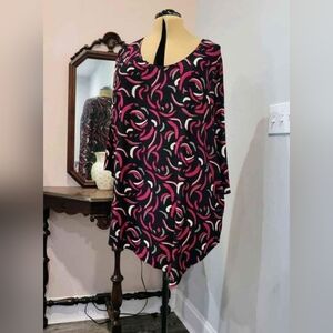 NEW 3X Textured Asymmeyrical Tunic